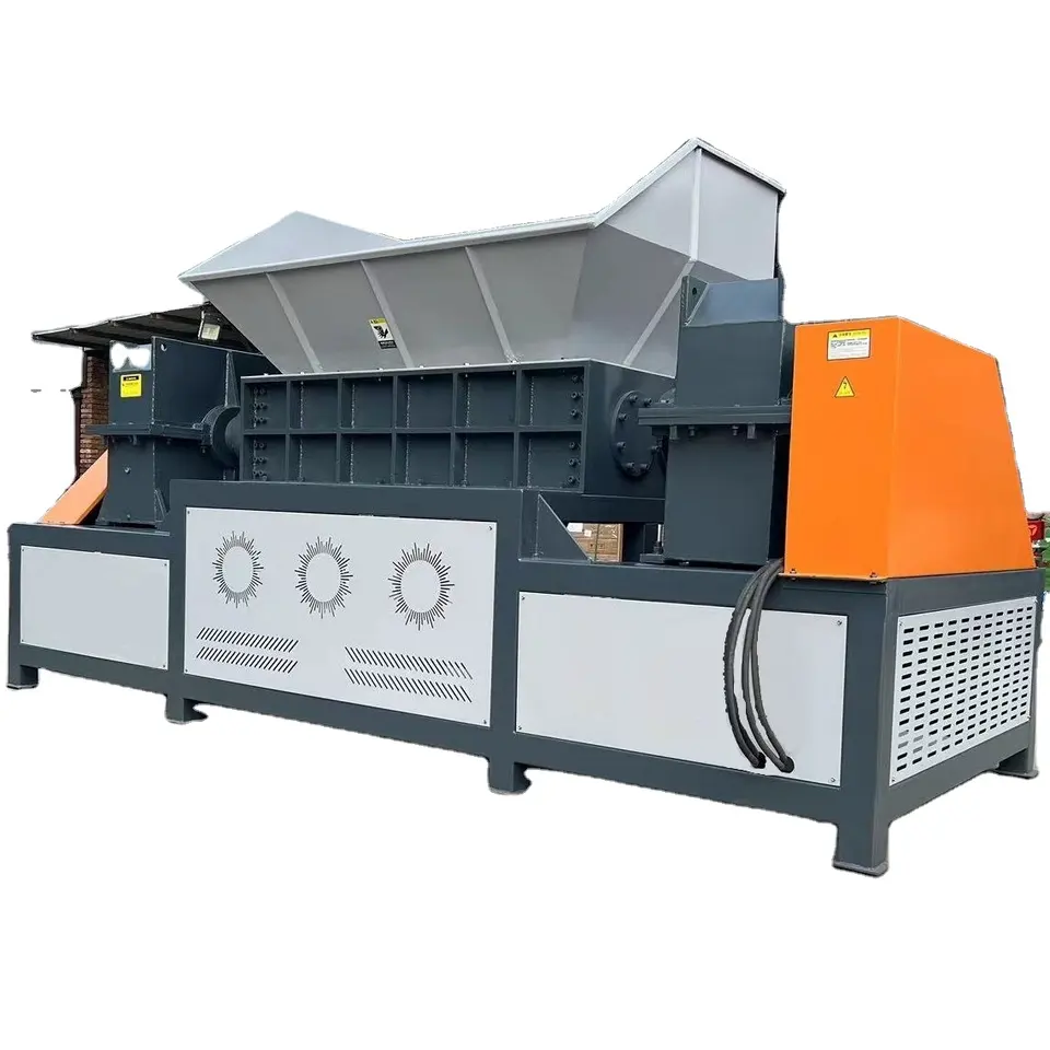 800 double shaft shredder for crushing large pieces of material and fine crushing